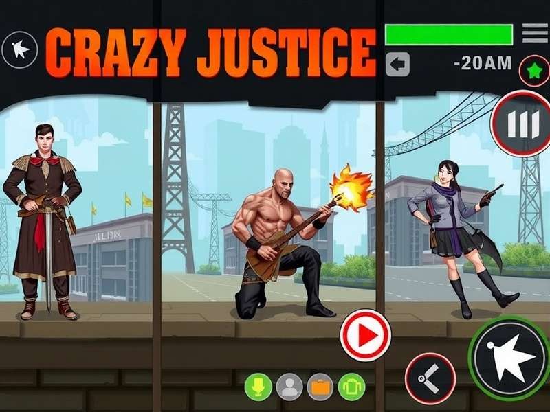Crazy Justice Game Laptop Screenshot