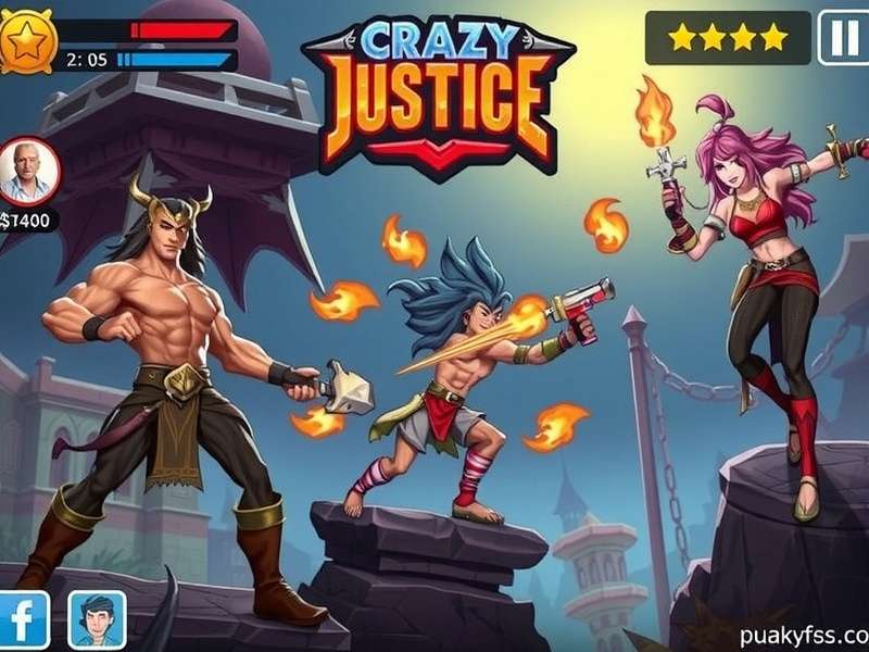 Crazy Justice गेमप्ले मैकेनिक्स