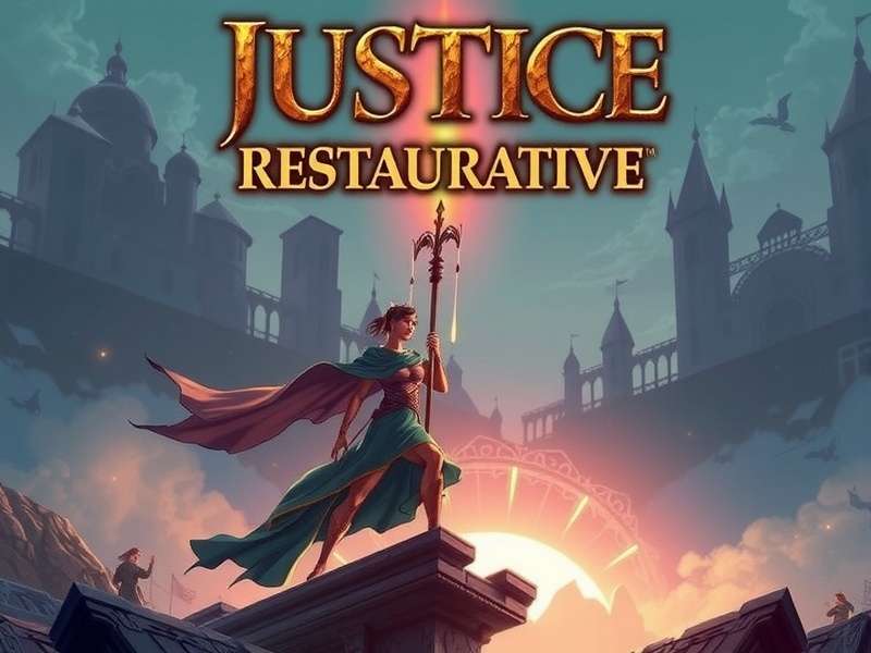 Crazy Justice Gameplay Scene showing restorative justice theme