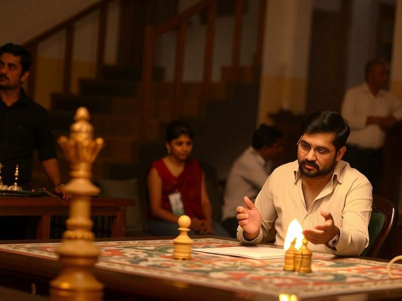 Gaming setup with Indian cultural elements