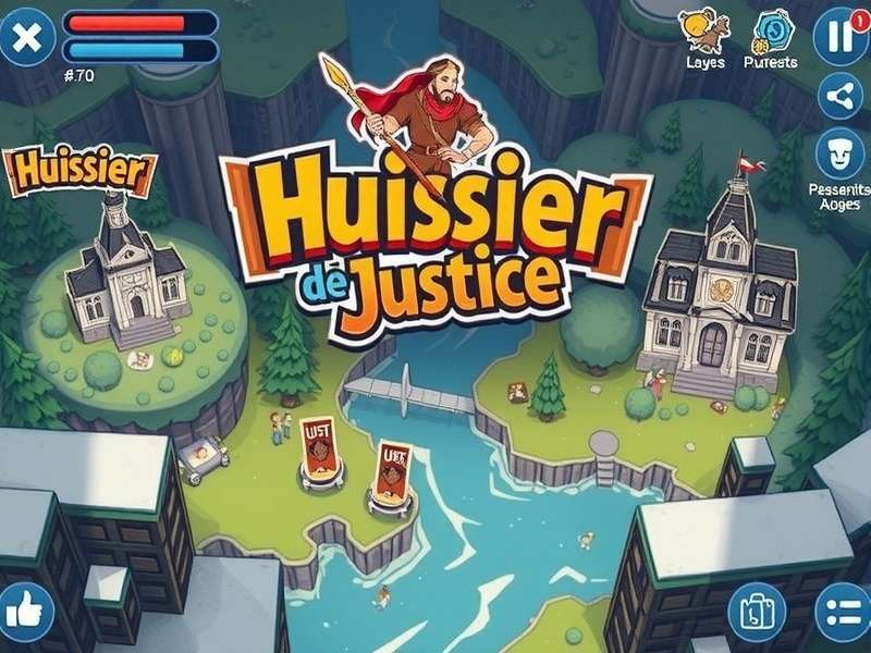 Huissier De Justice character in action in Crazy Justice game