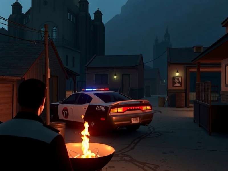 Dynamic procedural map generation in Crazy Justice showcasing varied urban and natural terrain