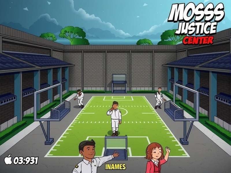 Interior view of the Moss Justice Center showing prison cells and control rooms