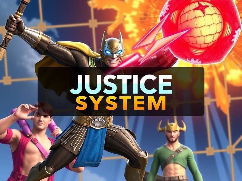Crazy Justice Game Scene depicting a dynamic battle with futuristic characters