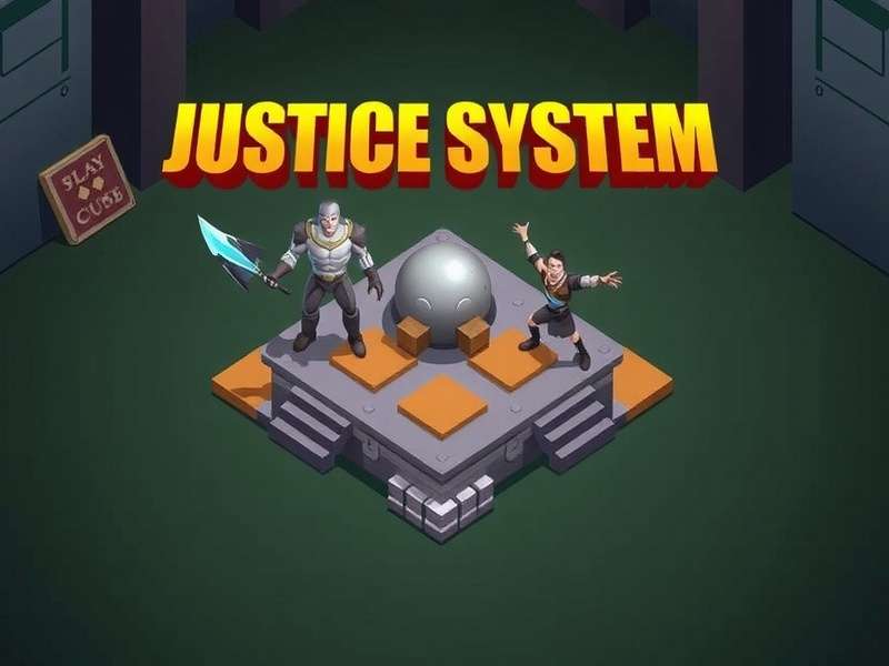 Crazy Justice player holding a unique weapon with chaotic energy effects