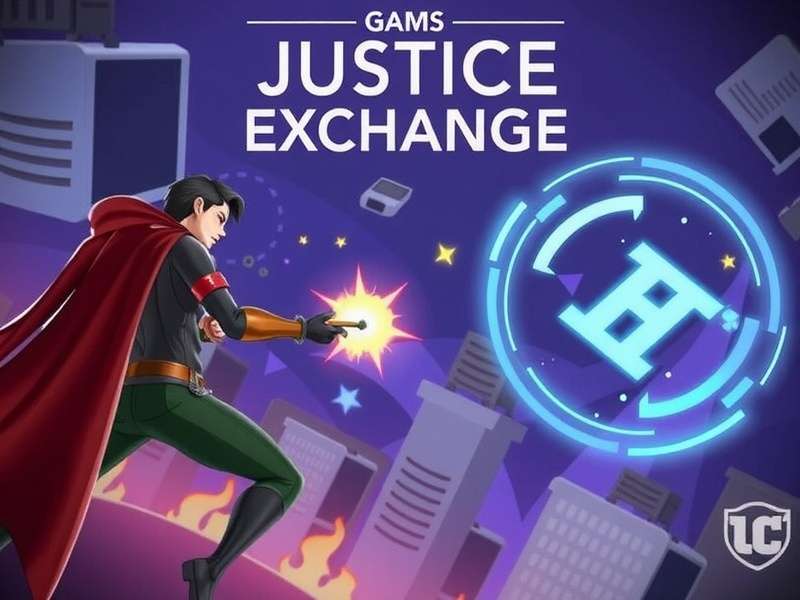 Justice Exchange trading interface showing weapon skins and character mods in Crazy Justice