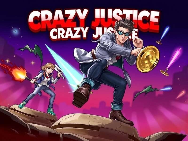 Crazy Justice map showing different zones and loot locations