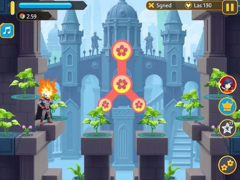 Gaming setup showing cross-platform play on monitor and mobile