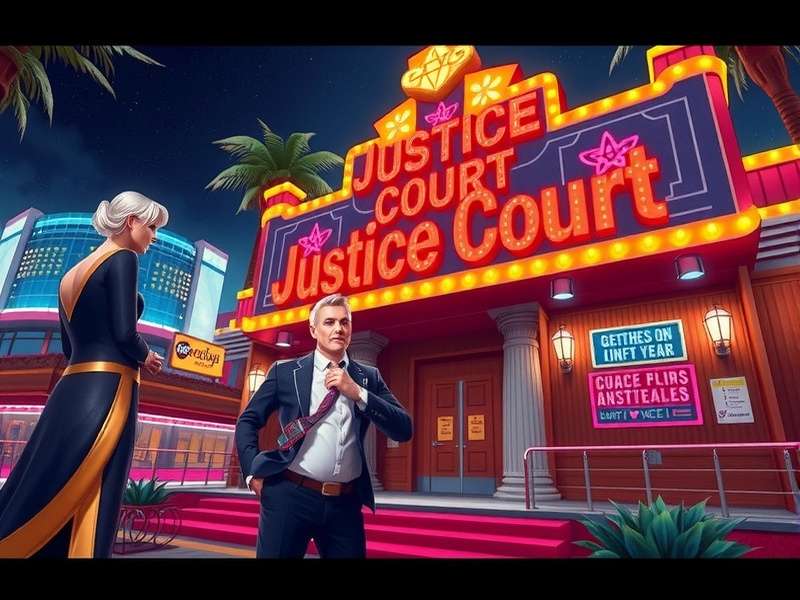 Intense battle inside the Crazy Justice Las Vegas Justice Court map