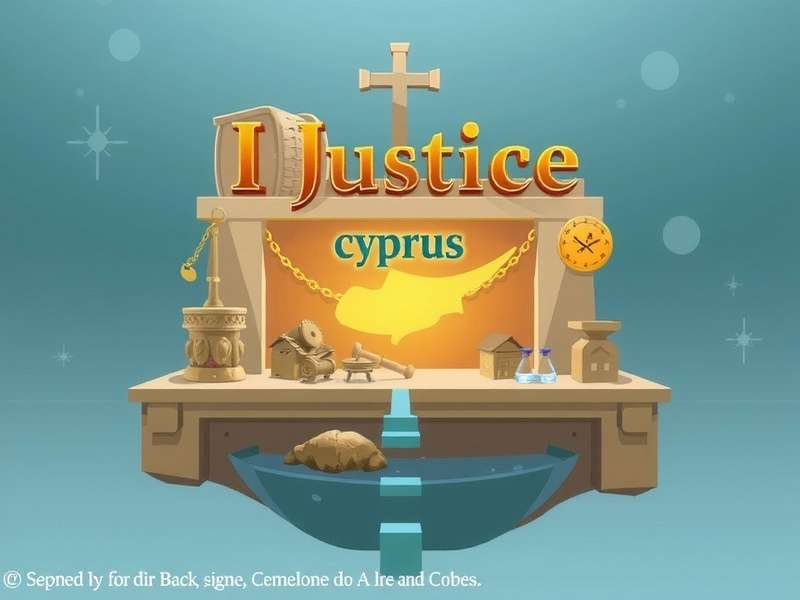 Screenshot of the I Justice Cyprus Login portal for Crazy Justice game, showing username and password fields with Cyprus server background