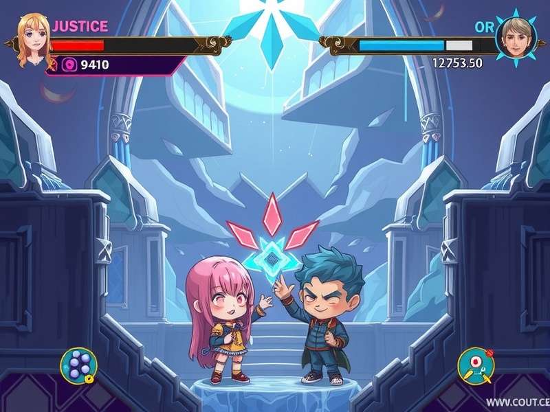 Gamer facing a moral choice in a futuristic battle scene