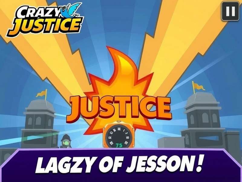 Crazy Justice game action screenshot showing chaotic battle scene