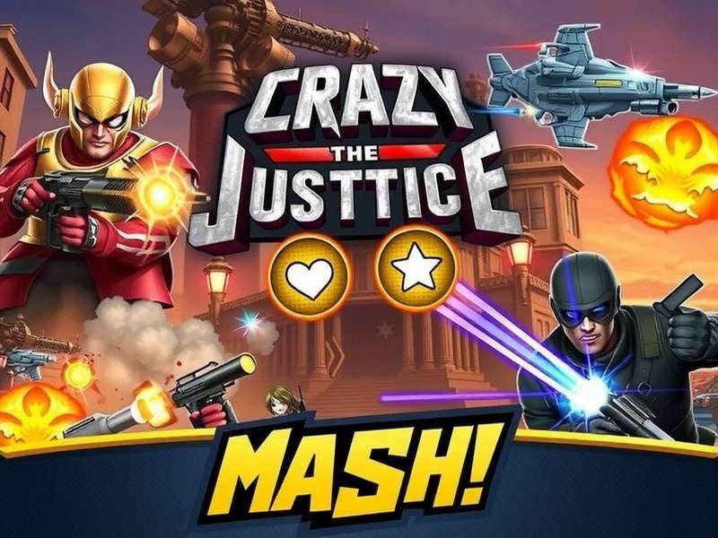 Crazy Justice gameplay on PC with controller and monitor setup