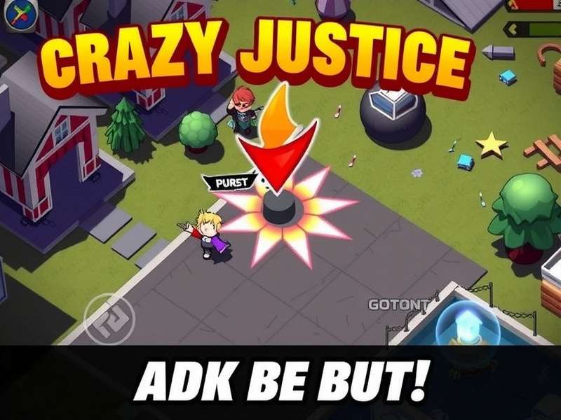 Crazy Justice Apk Installer Unofficial game action screenshot showing intense battle royale gameplay
