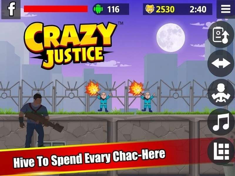 Crazy Justice gameplay action screenshot with superhero characters