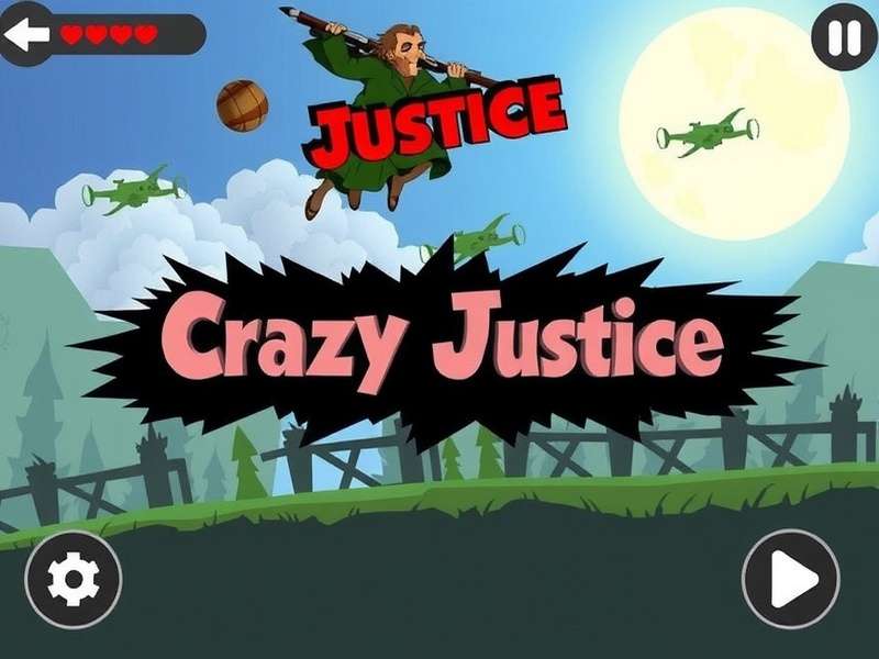 Crazy Justice battle royale gameplay screenshot showing superhero action on Indian servers
