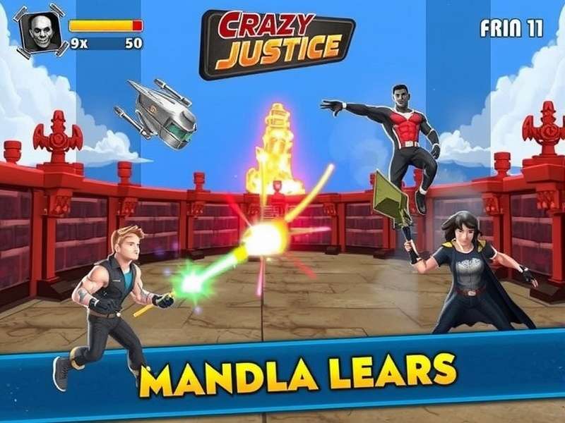 Crazy Justice Download Apkpure For Pc – Hero banner showing game characters and APKPure logo